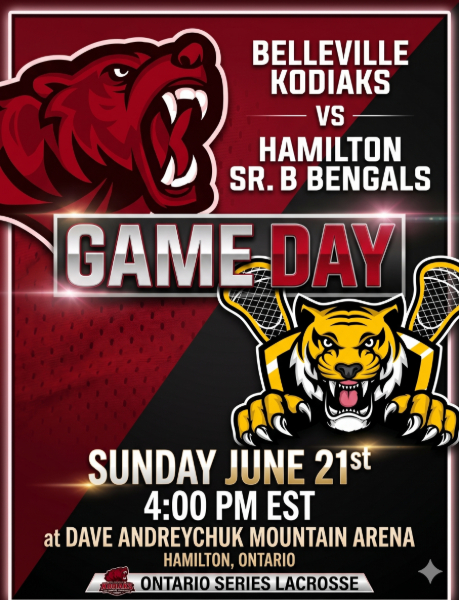 Hamilton Bengals vs. Belleville Kodiaks - Senior B